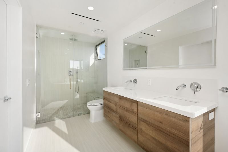 Floating Vanity with Modern Fixtures